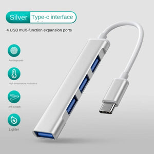 4Port USB 3.0 Hub USB Hub High Speed type c Splitter 5Gbps For PC Computer Accessories For Xiaomi Lenovo Macbook Pro Accessories