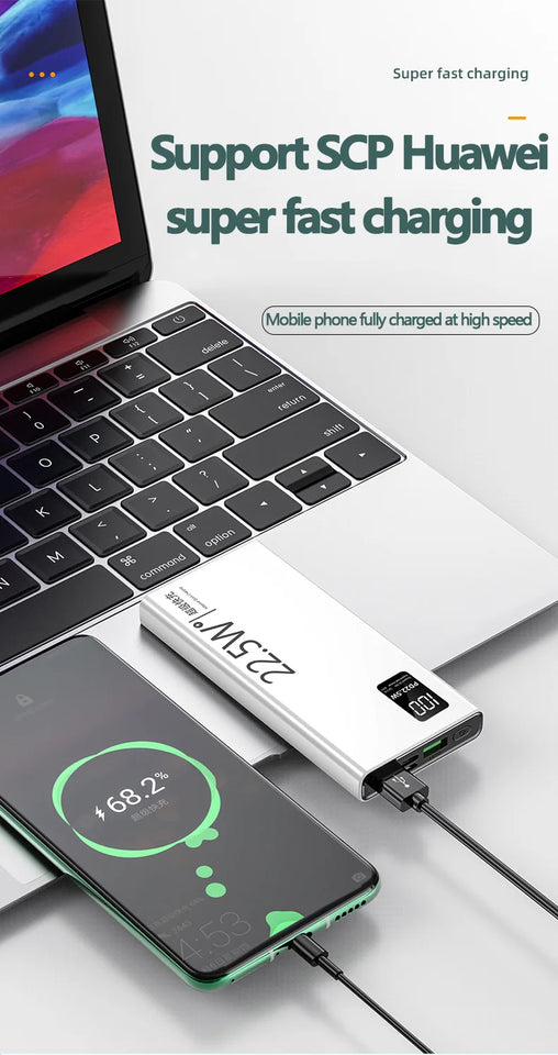 MAOLEI  KJ-K7Portable power bank，Compatible with Apple, Huawei, Xiaomi，Oppo fast charging，10000mAh，Bidirectional fast charging