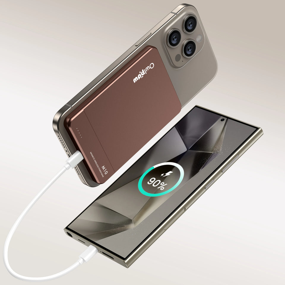 Magnetic Power Bank 5000mAh, Wireless Portable Charger, 20W Fast Charging Battery Pack with USB-C,Compatible iPhone Samsung