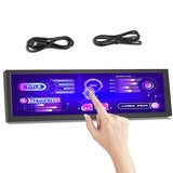 8.8 inch HDMI Touch Long Wide Monitor With Case PC Temperature Display PC Sensor Panel Display Small Extender Monitor