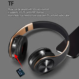 HIFI Stereo Earphones Bluetooth Headphone Music Headset FM and Support SD Card with Mic for Mobile Xiaomi Iphone Sumsamg Tablet