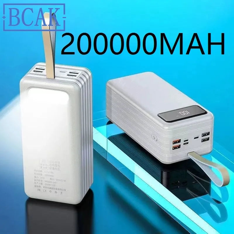 BCAK 80000mAh Large-capacity Charging Treasure  60000 Digital Display 5w Fast Charging Outdoor 100000 Mobile Power Gift Wholesal