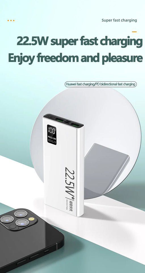 MAOLEI  KJ-K7Portable power bank，Compatible with Apple, Huawei, Xiaomi，Oppo fast charging，10000mAh，Bidirectional fast charging