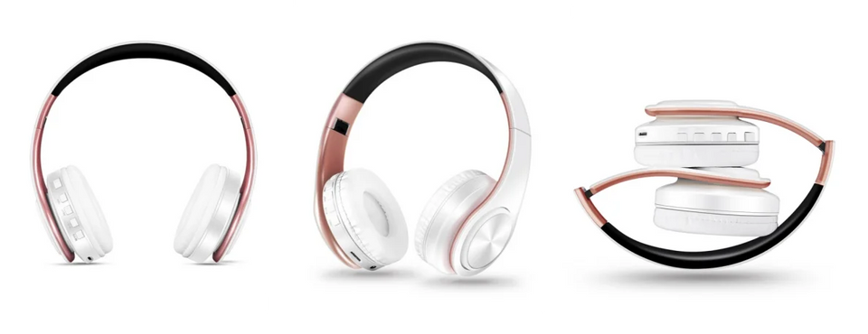 HIFI Stereo Earphones Bluetooth Headphone Music Headset FM and Support SD Card with Mic for Mobile Xiaomi Iphone Sumsamg Tablet