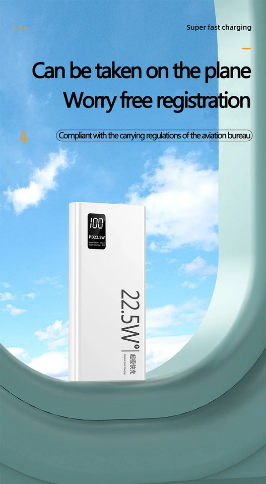 MAOLEI  KJ-K7Portable power bank，Compatible with Apple, Huawei, Xiaomi，Oppo fast charging，10000mAh，Bidirectional fast charging