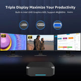 Mini PC ck2 Gaming Intel Core i5-7200U 16GB DDR4 512GB NVMe SSD Windows 11 Pro Computer 4K 60Hz HDMI VGA Win 10 Minipc