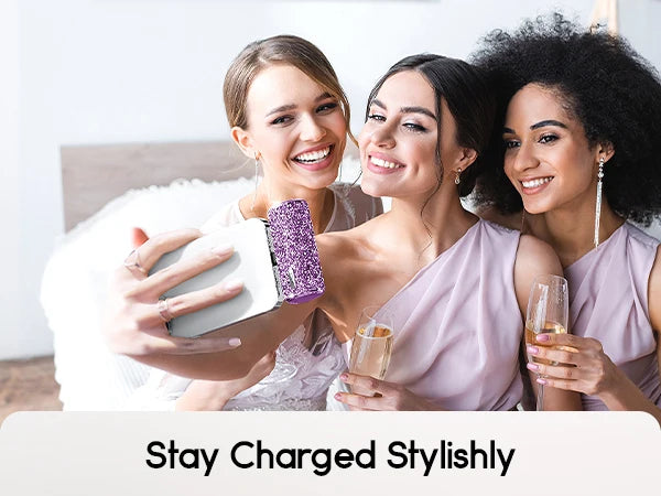 iwalk Diamond Power Bank with Diamond Set Mini Capsule Portable Mobile Power Bank Suitable for iPhone Lightning Type-C