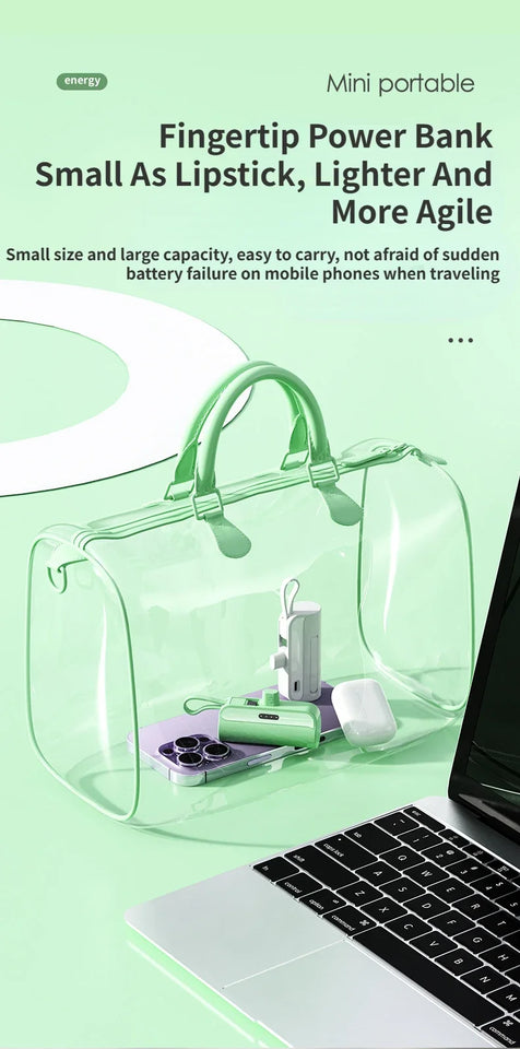 Power Bank 5000mAh Built in Cable Mini PowerBank External Battery Portable Charger For iPhone Samsung Xiaomi Spare Power Banks