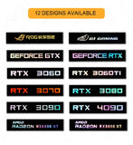 FREEZEMOD Mini VGA Side Light Panel 5V 3PIN A-RGB Graphics Card Luminous Nameplate PC Case Decorative Light Panel AURA SYNC