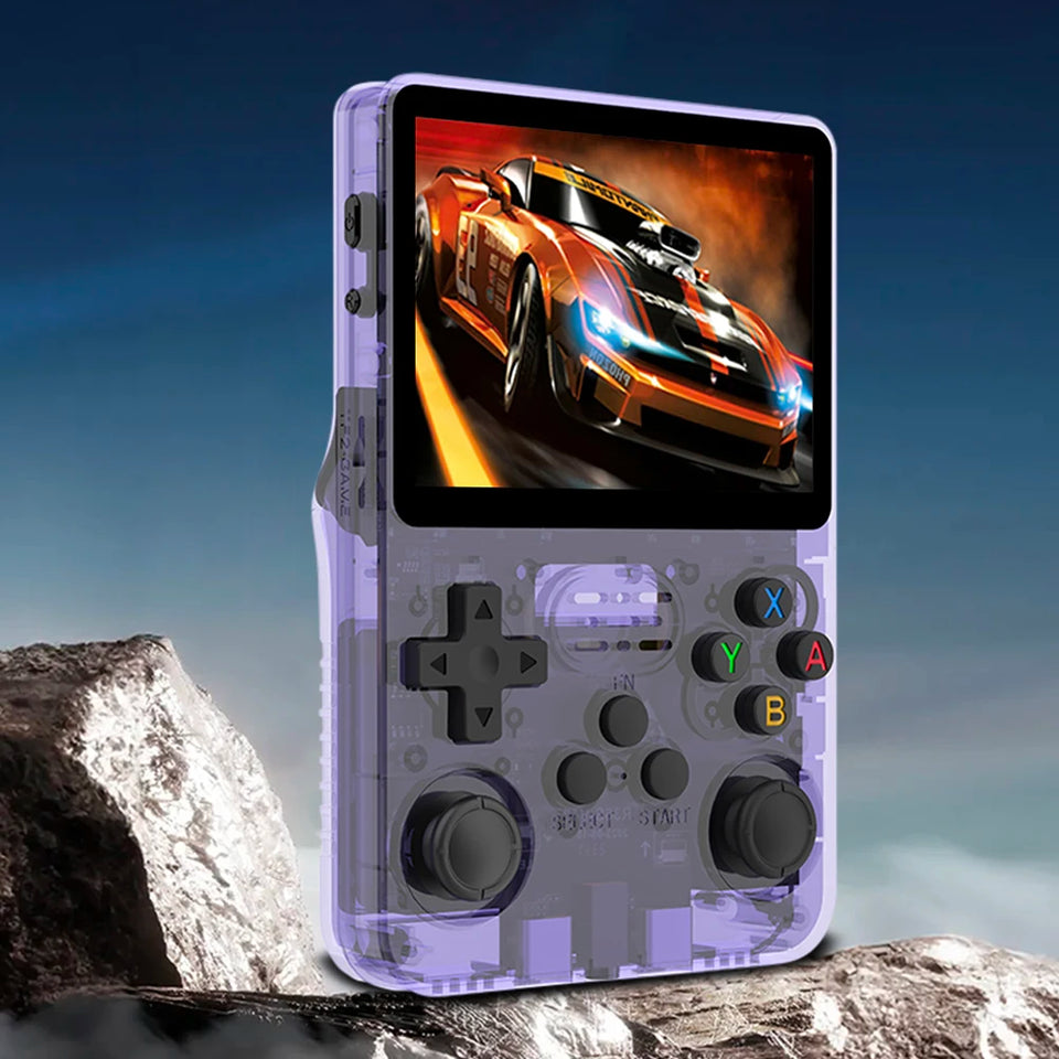 R36S Retro Handheld Video Game Console Linux System 3.5 Inch IPS Screen Handheld Game Players 10000 Games Gift for Kids Adults