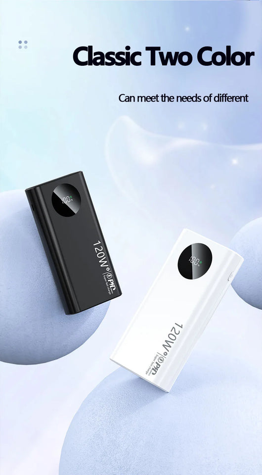 MAOLEI KJ-K30 20000mAh 120W Fast Charge Power Bank Type C USB External Battery for iPhone15 Pro Xiaomi 14 Samsung S23 Powerbank