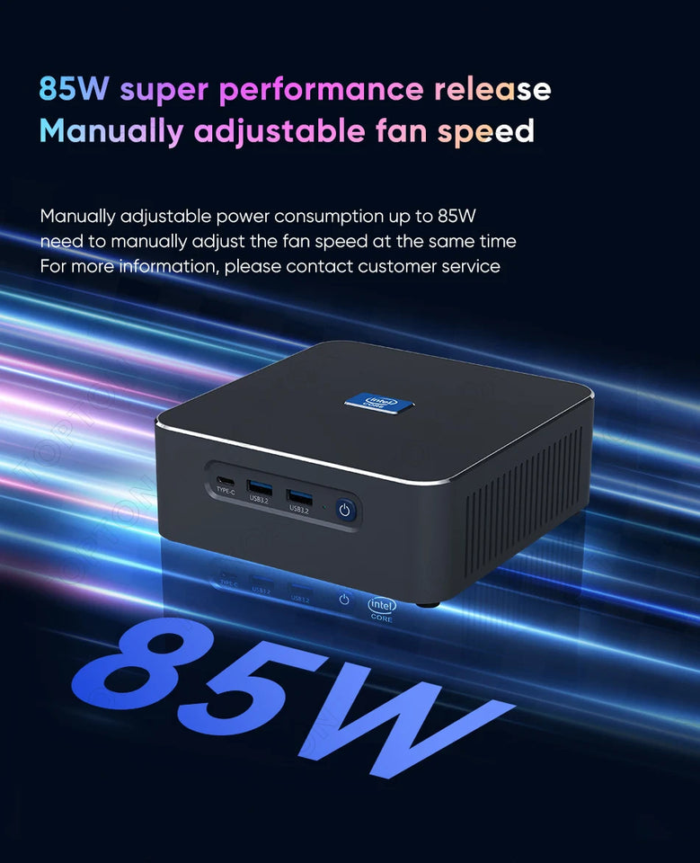 i9 13900H i7 13800H 13th Gen Intel Gaming Mini PC 2*DDR5 2*PCIe 2*2.5G LAN Firewall PC Windows 11 Office Mini Computer WiFi6E