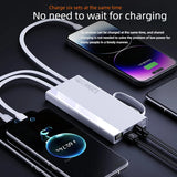 22.5w Portable 10000/20000mah Power Bank Usb Type-c Mirco Lingting Output External Battery Charger Powerbank Suitable For Apple