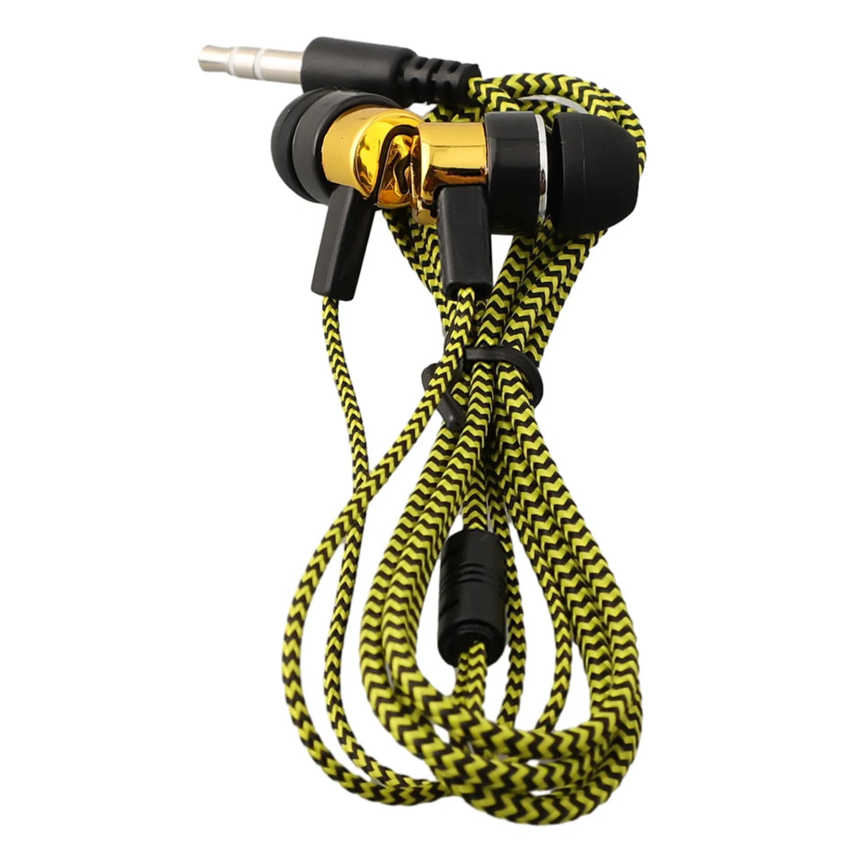 Wired Headphones With Mic In-ear Sports Headphone 3.5 Mm Audio Jack In-Ear Stereo Earbuds Mobile Headphones For Phone Pc