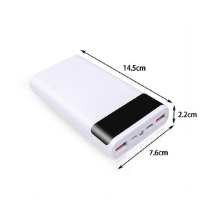 Durable Battery Charger Case Long Service Life Large Capacity 20000mAh Power Bank Shell Fast Charging