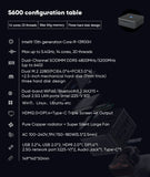 i9 13900H i7 13800H 13th Gen Intel Gaming Mini PC 2*DDR5 2*PCIe 2*2.5G LAN Firewall PC Windows 11 Office Mini Computer WiFi6E