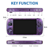 X39 Pro Handheld Game Console 4.5 Inch IPS Screen 3000mAh Rechargeable Video Game Console With 4000+ Games Support 2 Players