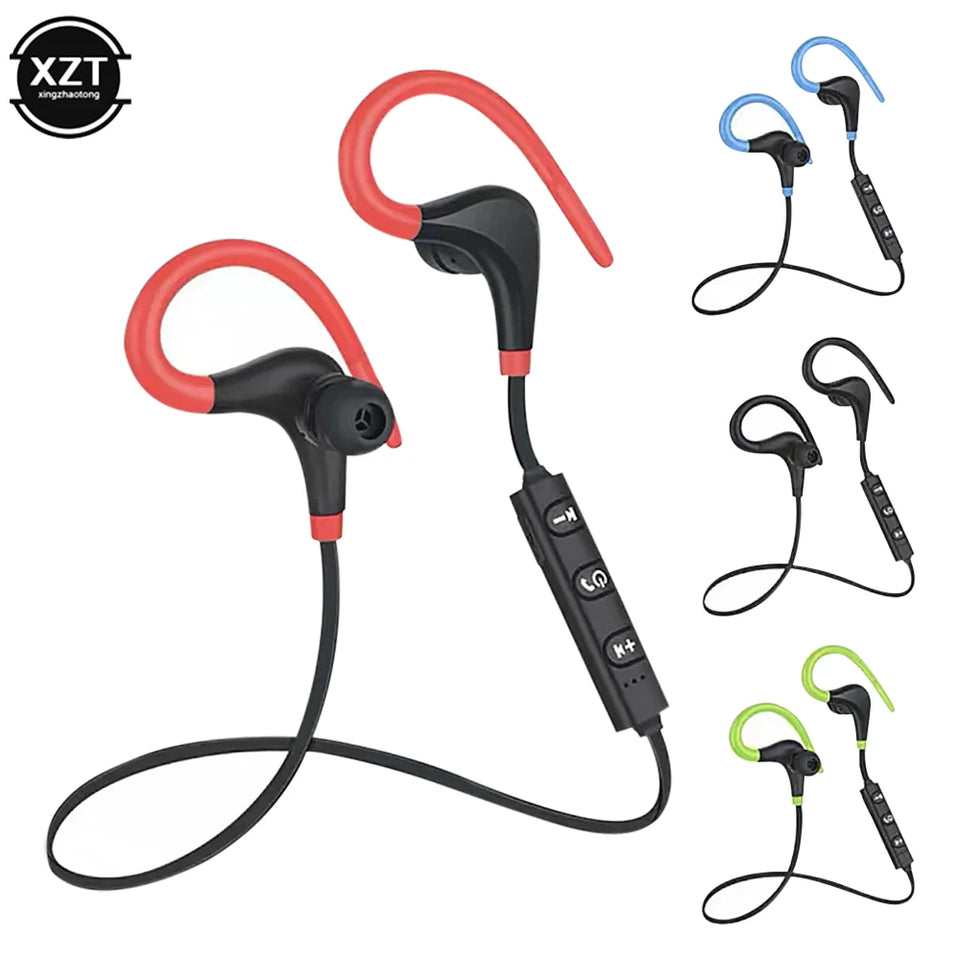 Sport Wireless Bluetooth -compatible Headset Running Stereo Music Earphones Universal Mini Ear-Hanging Ear-Hooks Headphones HIFI