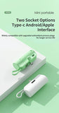 Power Bank 5000mAh Built in Cable Mini PowerBank External Battery Portable Charger For iPhone Samsung Xiaomi Spare Power Banks