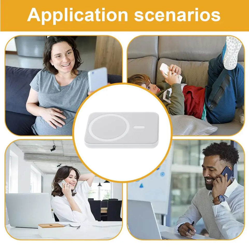 Power Bank Magnetic Foldable Compact Power Bank Portable Charger Fast Charging Large-Capacity Wireless Power Bank For Phone