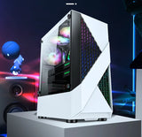 HUANANZHI Gaming PC X99-AD4 Motherboard Xeon 2678 V3 2680 V4 CPU Cooler 4*16G RAM 500G M.2 SSD GPU GTX1660 6GD5 750W PSU PC Case