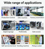 XCY Fanless Mini PC Intel Celeron J4125 DDR4 M.2 SSD RS232/485 2x LAN GPIO mPCIE 4G LTE 8x USB LVDS HDMI TPM 2.0 Windows 11
