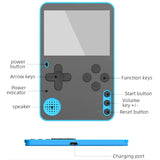 K10 Ultra Thin Handheld Game Console Built-in 500 Classic Games 2.4 Inch Mini Video Games Player Gaming Toy for Kids