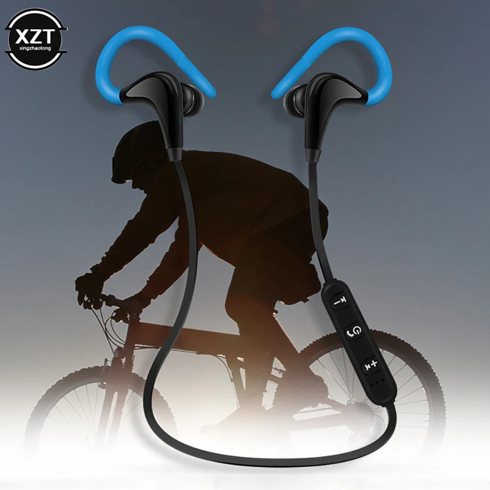 Sport Wireless Bluetooth -compatible Headset Running Stereo Music Earphones Universal Mini Ear-Hanging Ear-Hooks Headphones HIFI