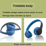 Bluetooth 5.0 Wireless Headphone Foldable HIFI Stereo Bass Earphone Kid Girl Helmet Gift With Mic USB Adaptor For iPhone TV Game