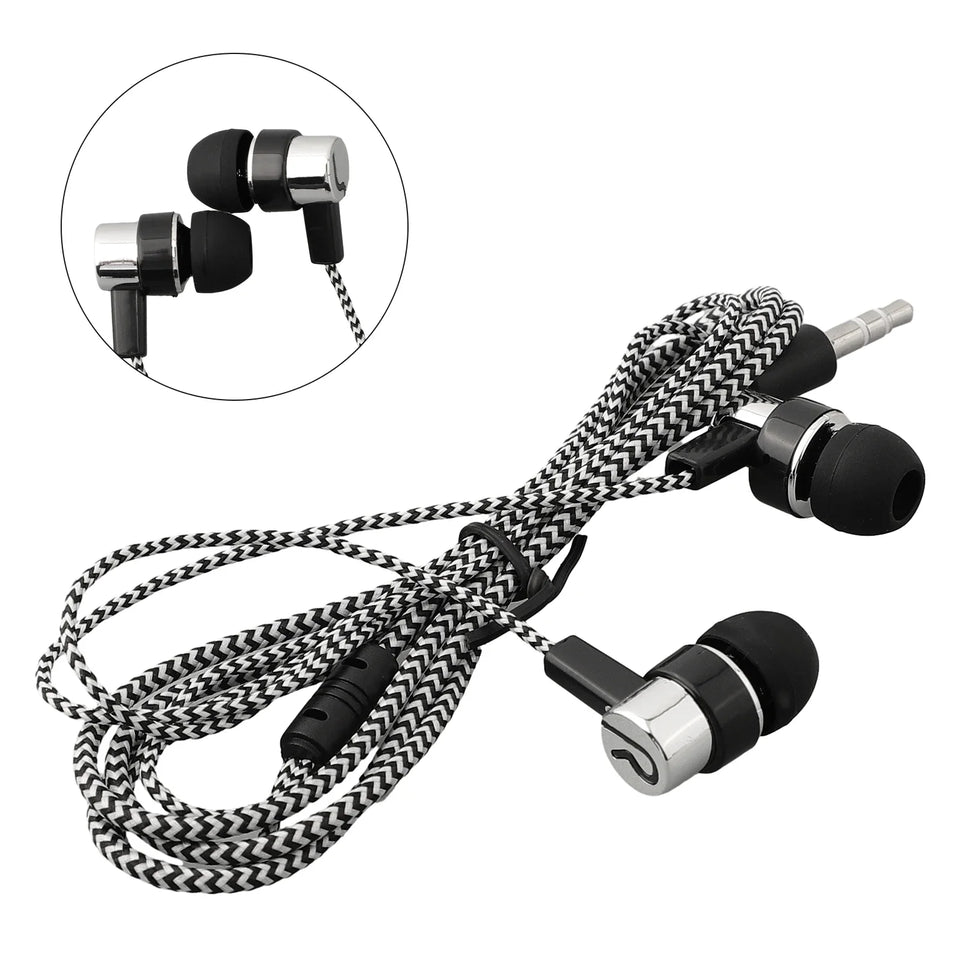 Wired Headphones With Mic In-ear Sports Headphone 3.5 Mm Audio Jack In-Ear Stereo Earbuds Mobile Headphones For Phone Pc