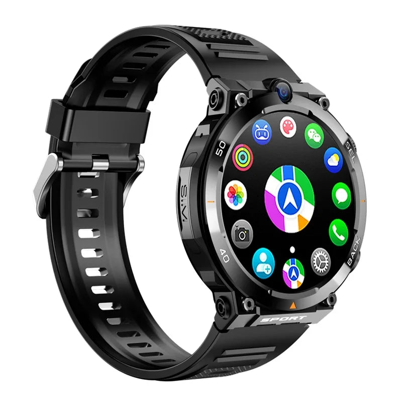 YYHC 2024 Latest 4G Smart Watch Sim Card Built Programmable 1.39 inch Luxury Android 8.1 Smart Watch H10 with GPS WIFI