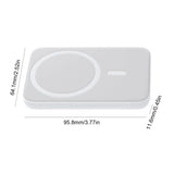 Power Bank Magnetic Foldable Compact Power Bank Portable Charger Fast Charging Large-Capacity Wireless Power Bank For Phone
