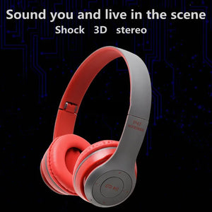 Bluetooth 5.0 Wireless Headphone Foldable HIFI Stereo Bass Earphone Kid Girl Helmet Gift With Mic USB Adaptor For iPhone TV Game