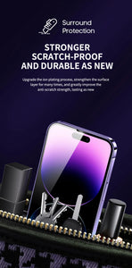 8K High End Tempered Glass For iPhone 16 15 14 13 12 11 Pro Max XS MAX X XR Plus Screen Protector With Alignment Mounting Cover