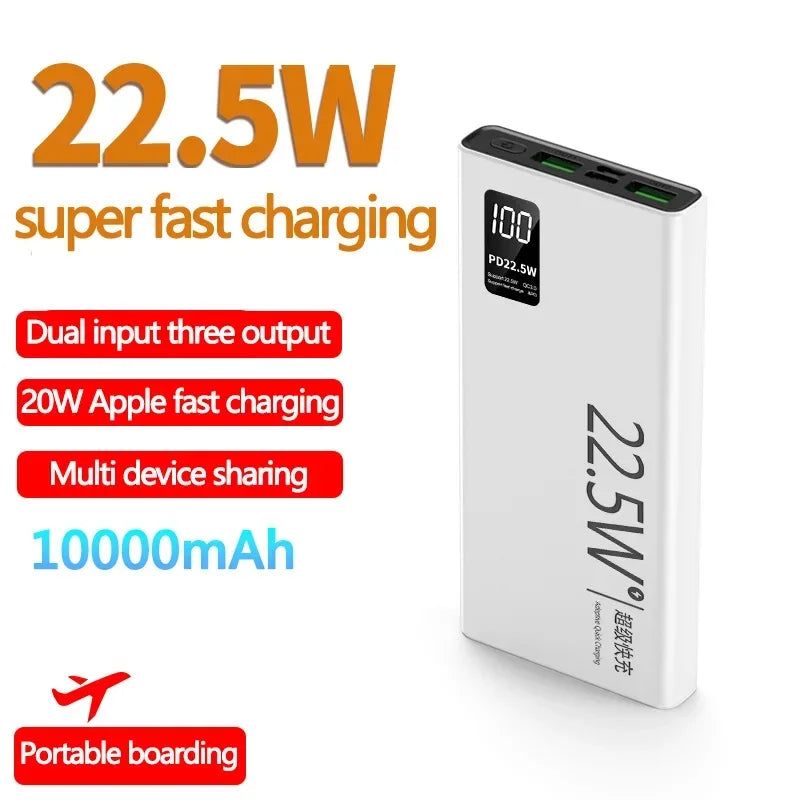 MAOLEI  KJ-K7Portable power bank，Compatible with Apple, Huawei, Xiaomi，Oppo fast charging，10000mAh，Bidirectional fast charging