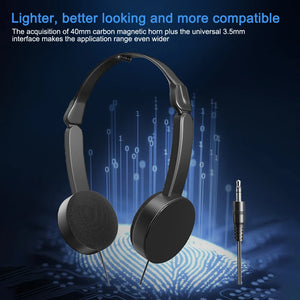 3.5mm Wired Over-ear Headphones Foldable Sports Headset Portable Music Earphones MP4 MP3 Smartphones Laptop