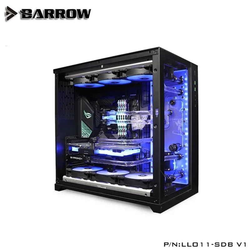 Barrow Distroplate for Lian Li PC-O11 Dynamic Case LLO11-SDB V1 Water Cooling System for PC Gaming 5V 3PIN ARGB Waterway Board