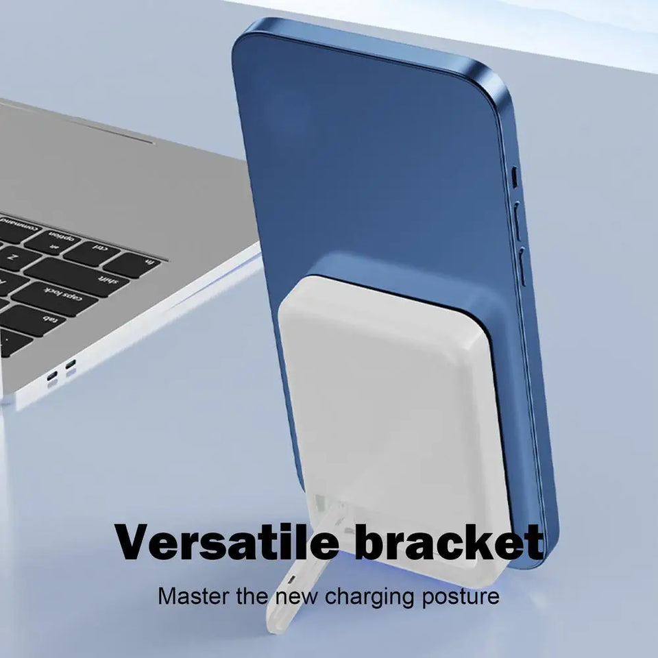 Power Bank Magnetic Foldable Compact Power Bank Portable Charger Fast Charging Large-Capacity Wireless Power Bank For Phone