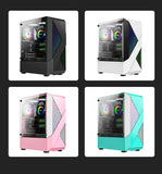 HUANANZHI Gaming PC X99-AD4 Motherboard Xeon 2678 V3 2680 V4 CPU Cooler 4*16G RAM 500G M.2 SSD GPU GTX1660 6GD5 750W PSU PC Case