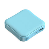 Power Bank 8000mAh Mini Square Charger USB Port External Charger for Smartphone Pinhole Light Display Power Bank