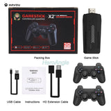 New X2 Plus Game Stick 4K GD10 Retro Video Game Console 2.4G Wireless Controller HD-Out 40000 Games For PSP/N64/PS1