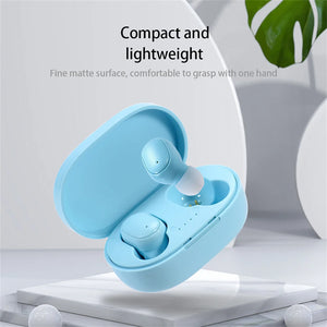 A6S Wireless Earphones Noise Canceling Stereo Deep Bass Headphones With Charging Box For Cell Phone Gaming Laptop Sports