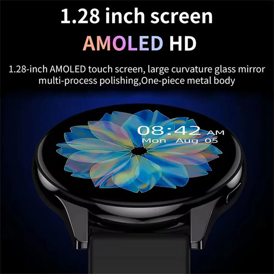 T2 Pro Smart Watch Round Screen Women Smartwatch Bluetooth Call Message Reminder Heart Rate Sleep Tracker Men Sport Wristwatch