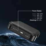 Power Bank 8000mAh Mini Square Charger USB Port External Charger for Smartphone Pinhole Light Display Power Bank