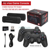 New X2 Plus Game Stick 4K GD10 Retro Video Game Console 2.4G Wireless Controller HD-Out 40000 Games For PSP/N64/PS1