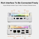 Topton Gaming Mini Computer D7 AMD Ryzen 9 7940HS ES Oculink 2*2.5G LAN 2*PCIe 2*DDR5 USB4 Windows 11 Colorful Desktop PC WiFi6