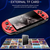 X12 Retro Handheld Game Console 5.1Inch HD Screen Portable Audio Video Player Supports 128-bit Games With More Than 2,000 Titles
