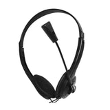 3.5mm Wired Headphones With Noise Cancelling Mic Universal USB Stereo Headset Adjustable Headband Helmet For PC Laptop Computer