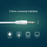 3.5mm In-ear Earphones White For Samsung Galaxy Wired Headset With Mic Jack Headphone For Smart Cell Phones Adjustable Volume