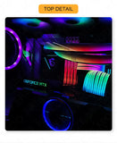 FREEZEMOD Mini VGA Side Light Panel 5V 3PIN A-RGB Graphics Card Luminous Nameplate PC Case Decorative Light Panel AURA SYNC